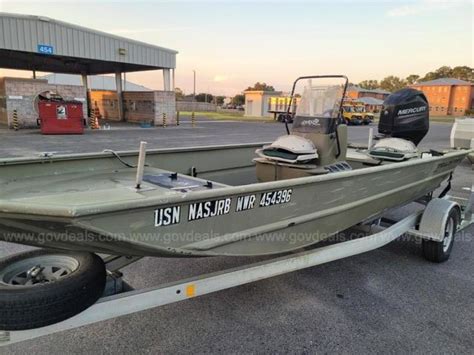 2014 1860 Tracker Grizzly 18 Foot Jon Boat Govdeals