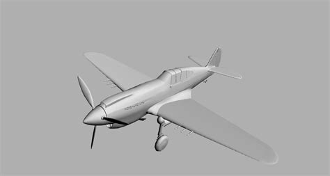 3D file Curtiss P-40 Warhawk 🛩️ ・3D printer model to download・Cults