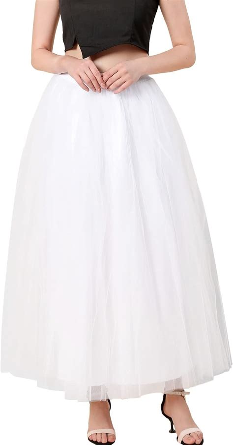 Jupe en tulle pour femme Jupe longue en tulle Jupe trapèze Jupe