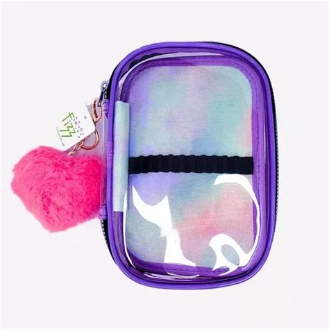 Estojo Fizz Jumbo Box Roxo Transparente Frete Gr Tis