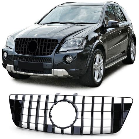 Sport Style Black Gloss Front Grill For Mercedes Benz Ml W164 08 11 In Grills Buy Best