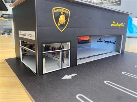 Lamborghini Garage Diorama To Hot Wheels Matchbox Etc Only Digital Format Etsy