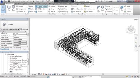 Learning Autodesk Revit MEP 016 Viewing The Model 3D YouTube