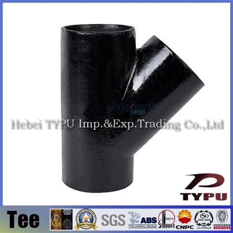 45 Degree Y Branch Pipe Fitting Lateral Tee Y Pipe Fitting Steel Fittings For Water Pipes