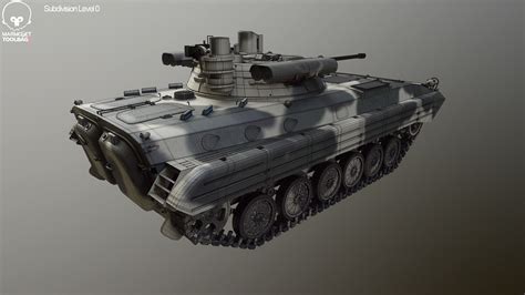 BMP 2M Berezhok Camo 3D Model TurboSquid 2212094