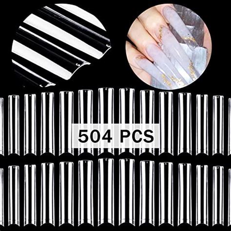 504pcs Xxl No C Curve Nail Tips For Acrylic Nails Professional Want