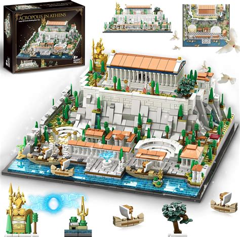 Architecture Acropolis Of Athens Compatible With Lego 1988 Pieces Landmark Collection City