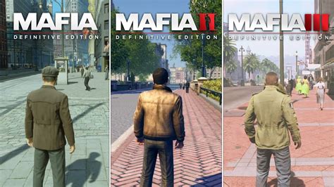 MAFIA Definitive Edition Vs MAFIA 2 Vs MAFIA 3 Physics And Details