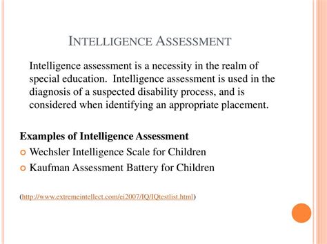 Ppt Intelligence Assessment Powerpoint Presentation Free Download Id3639046