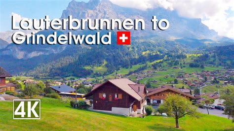 Lauterbrunnen To Grindelwald 🚂 Switzerland 🇨🇭 Summer Train Ride Youtube