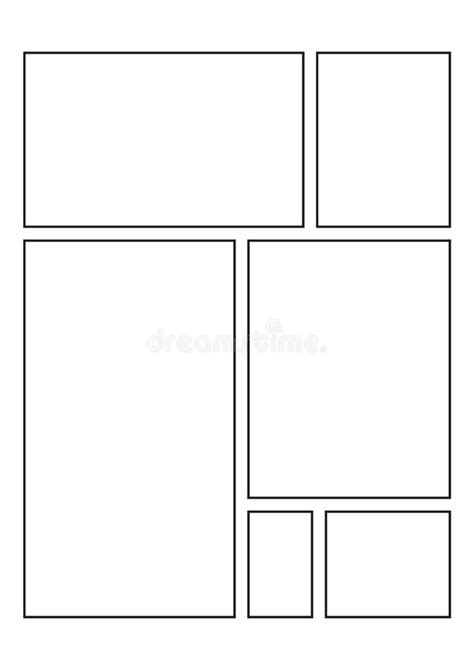 Diseño Simple De Storyboard Para Historietas Ilustración del Vector