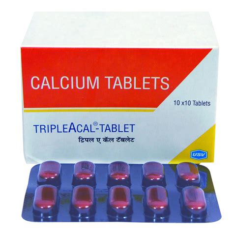 Tripleacal Tablet Buy Strip Of Tablets At Best Price In India One