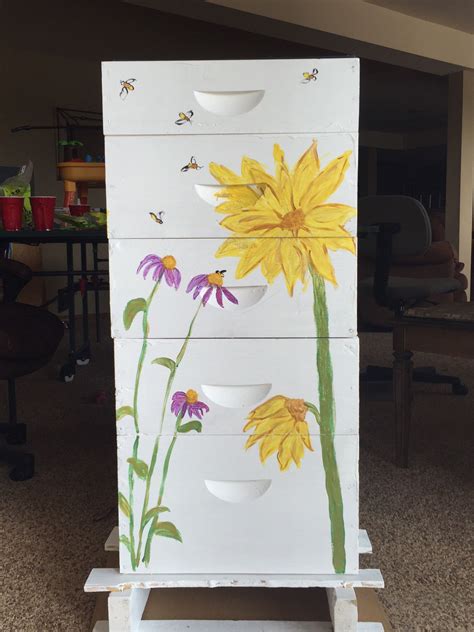 Beekeeping Beehive Painted Bee Hives Bee Hives Boxes Ladybug House