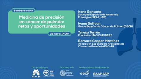 Seminario web Medicina de precisión en cáncer de pulmón retos y