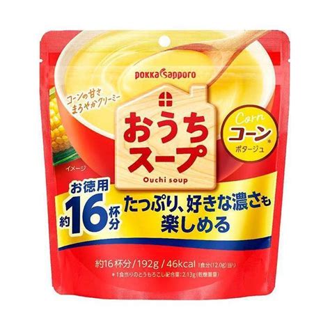 ポッカサッポロ おうちスープ コーン 192g×12袋入×2ケース｜ 送料無料 B43 691 2 のぞみマーケット 通販