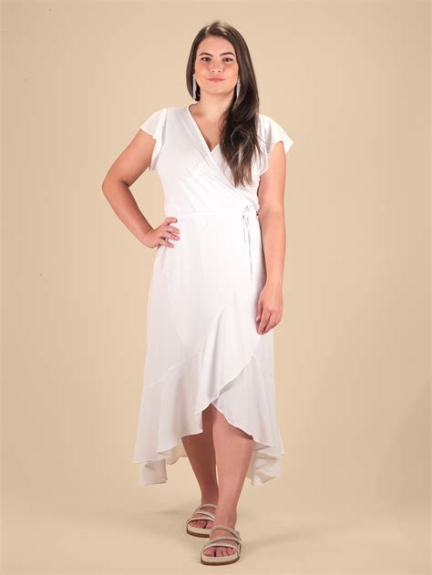 Vestido Envelope Branco Loja Lali