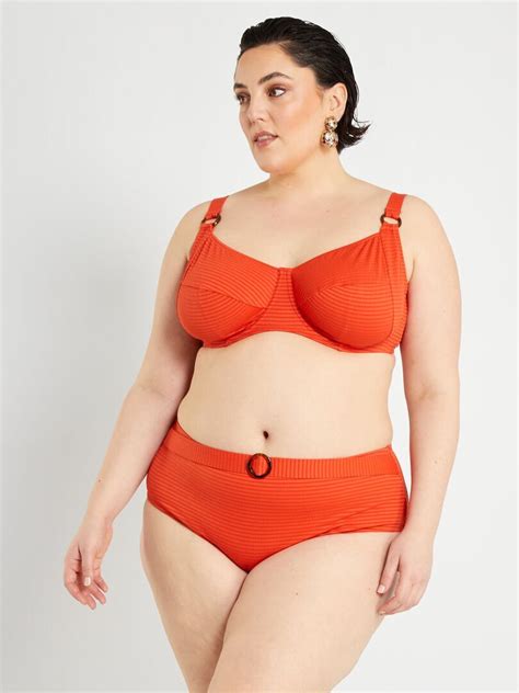 Braguita Alta De Bikini Talle Alto Naranja Kiabi