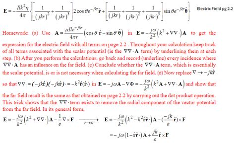 Solved Equation on top is the Electric Field with all terms | Chegg.com