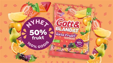 Nyhet från Gott Blandat Äkta Fruktgodis Fruktmix som är fylld av