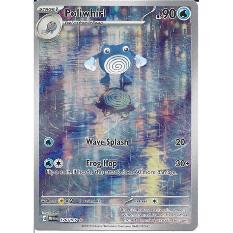 Pokemon Trading Card Game 176 165 Poliwhirl Illustration Rare Card