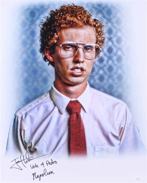 Jon Heder Signed "Napoleon Dynamite" 16x20 Poster Inscribed "Vote 4 ...