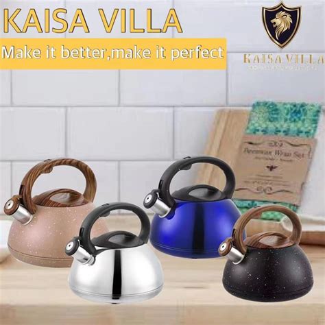 Kaisa Villa Whistling Kettle 3 0 L Whistling Kettle Shopee Philippines