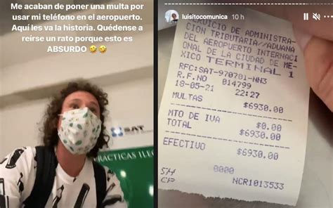 Multan A Luisito Comunica Por Usar Celular En Aeropuerto De CDMX