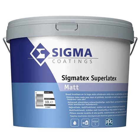 2,5 L Sigmatex Superlatex Matt (donkere kleuren) - Draaijer de Wooprofessionals