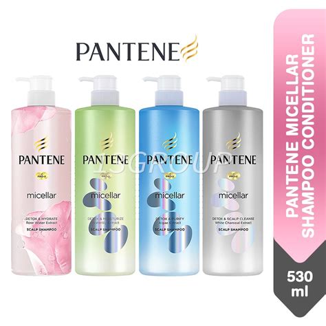 Pantene Micellar Shampoo Conditioner Detox Hydrate Moisturize Purify