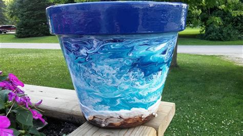 Flower Pot Acrylic Painting 26 Flower Pot Series 12 Part 3 Resin