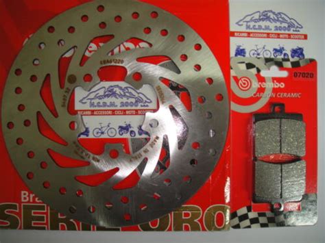 KIT DISCO BREMBO PASTIGLIE POSTERIORI APRILIA 200 SCARABEO GT 01 06