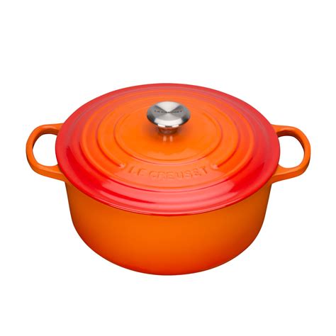 Le Creuset Kochgeschirr aus Gusseisen Bräter Rund signature 20 cm