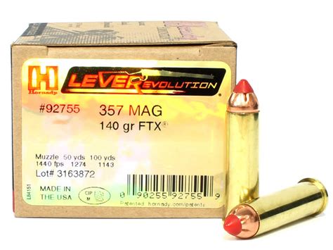 357 Magnum 140 Grain FTX Hornady LEVERevolution Ammunition For Sale In Stock | Surplus Ammo