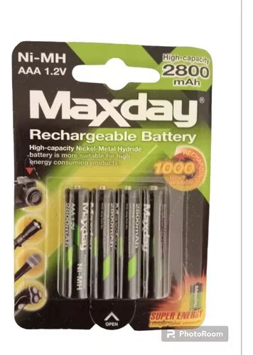 Pila Batería Recargable Aaa X4 Unidades 2800mah 1 2v Ni mh MercadoLibre