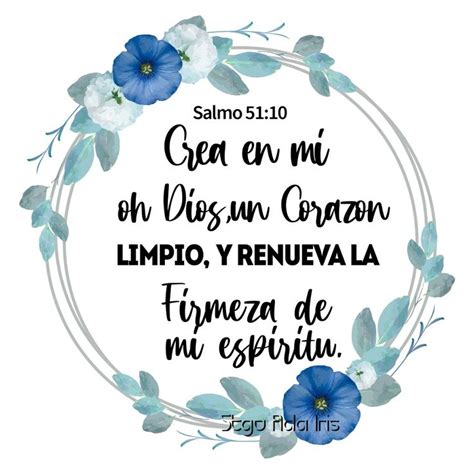 Pin De Ada Iris En Versiculos Biblicos Para Compartir Salmos 51 10