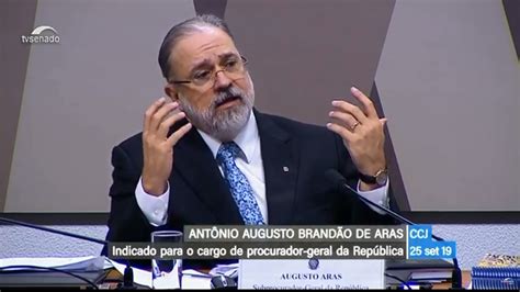 Em sabatina Aras defende Ministério Público forte e poderes independentes