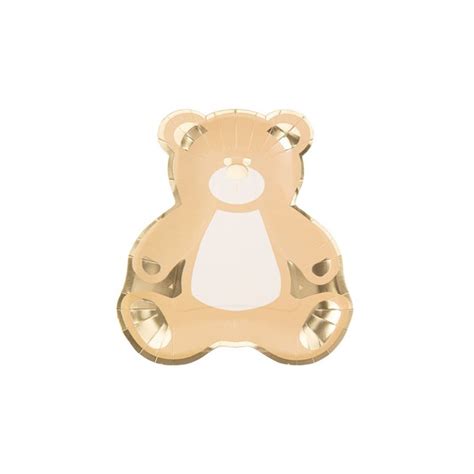 ASSIETTES BABY NUDE BLANC ET OR Ouest Fetes