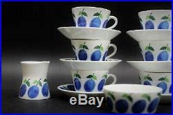 Rare Vintage Pcs Set Gustavsberg Prunus Stig Lindberg Cups Saucers