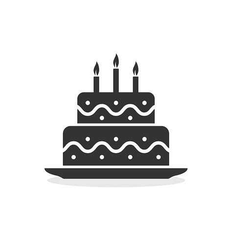 Premium Vector Birthday Cake With Candles Icon Isolated Vector