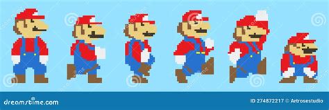 Set Of Mario Moves From Super Mario Odyssey Video Game Art Of Pixel