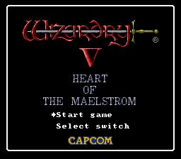 wizardry  heart   maelstrom super nintendo