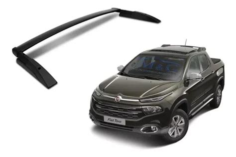 Rack De Teto Traseiro Preto Fiat Toro Não Fura Veiculo 45 Kg