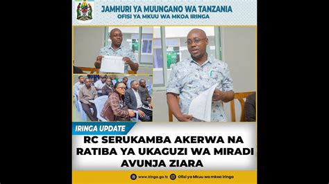 Rc Serukamba Avunja Ziara Baada Ya Kukerwa Na Ratiba Ya Ukaguzi Wa