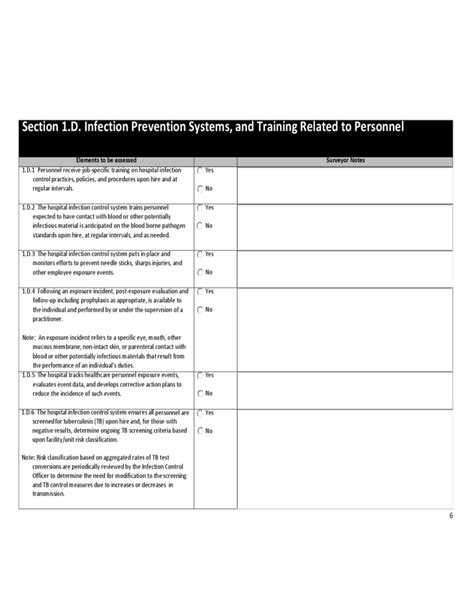 Infection Control Risk Assessment Template Free Download 8c7