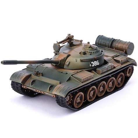 T55 Alloy Tank Model Military Combat Vehicle Simulation Metal Child Toy Car 59 Tank-in Action ...