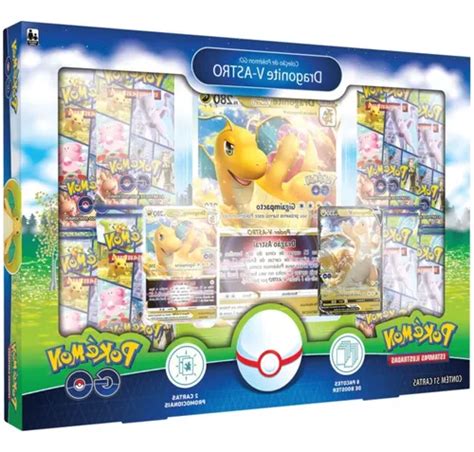 Box Pokemon Go Tgc Dragonite V Astro Copag Original Cartas