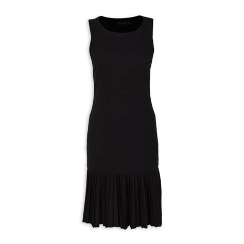 Black Pleated Hem Bodycon Dress 3089052 Truworths