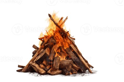 Bonfire on a Transparent Background. AI 24516688 PNG