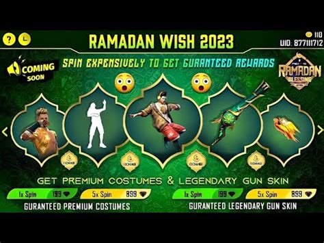 Ramadan Wish Event Free Fire Ramadan Event Free Fire Upcoming Event