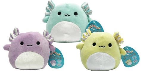 Squishmallow Easter Exclusive Axolotl Set 5 Inch Set Of 3 Plush Multi